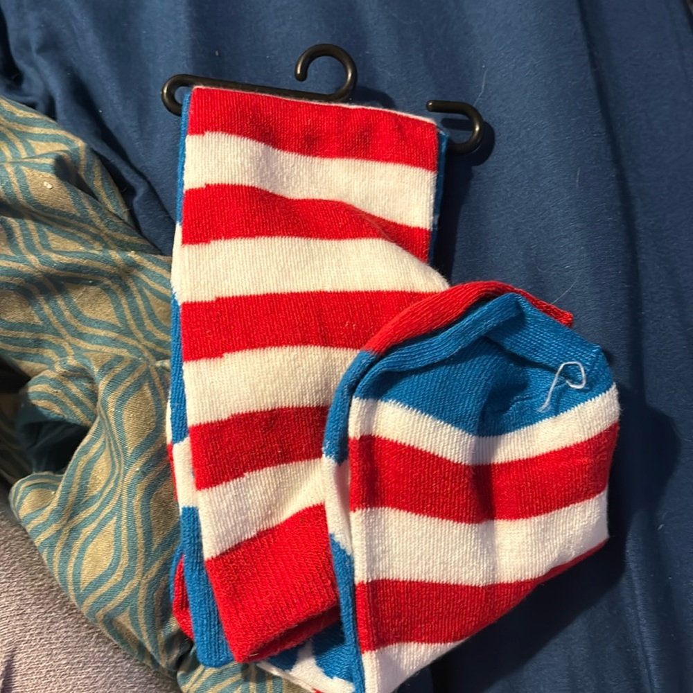 4th of july knee high socks